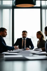 Séminaire gestion des crises - comité de direction en réunion d'urgence